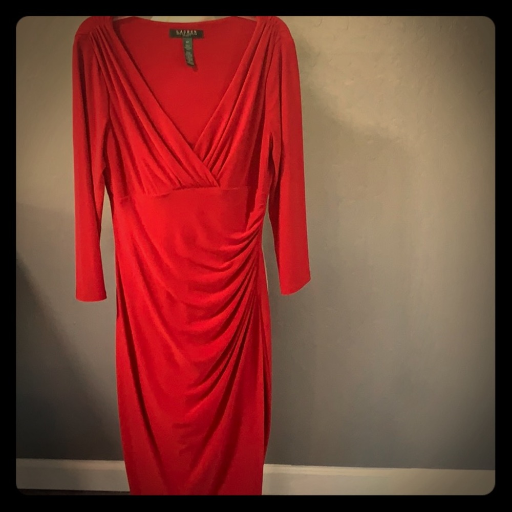 🌹Raulph Lauren sexy Red dress 8p🌹